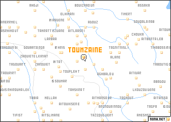 map of Toumzaïne