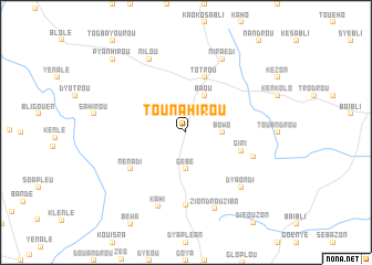 map of Tounahirou