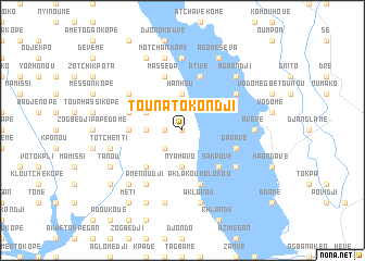 map of Tounato Kondji