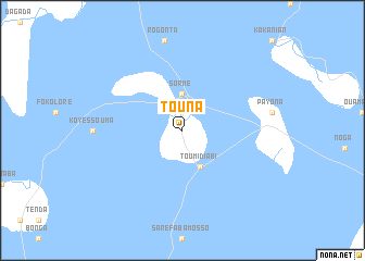 map of Touna