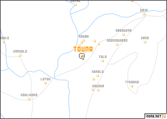 map of Touna