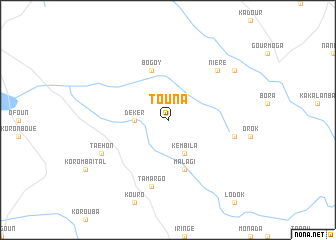 map of Touna