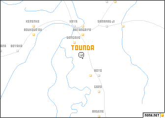 map of Tounda