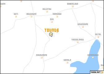 map of Toundé