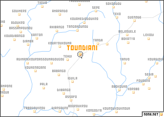 map of Toundiani
