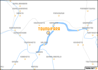 map of Toundifara