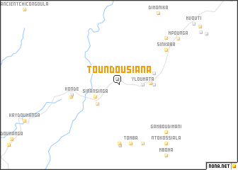 map of Toundou Siana