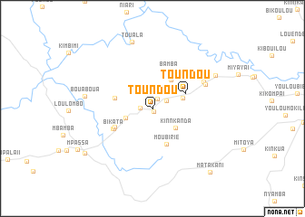 map of Toundou
