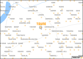 map of Toune