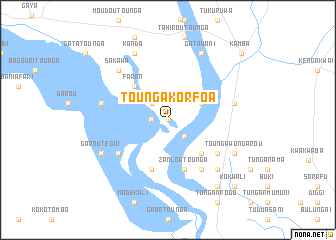 map of Tounga Korfoa