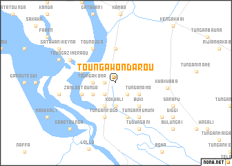 map of Tounga Wondarou