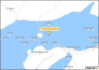 map of Tounguen