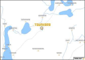 map of Tounkara