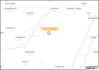 map of Tounkari