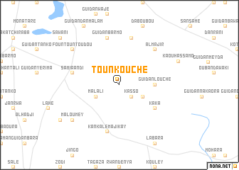 map of Tounkouché