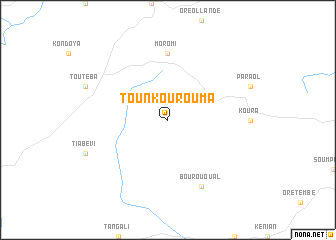 map of Tounkourouma