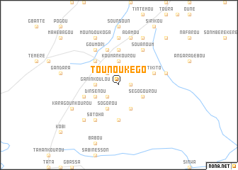 map of Tounoukégo