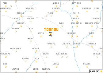 map of Tounou