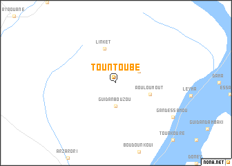 map of Tountoubé