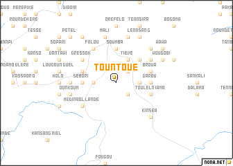 map of Tountoué