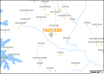 map of Tounzébo