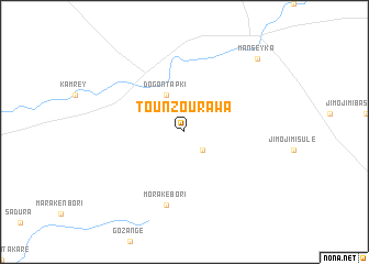 map of Tounzourawa