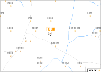 map of Toun