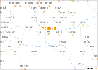 map of Touoko