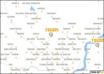 map of Touori