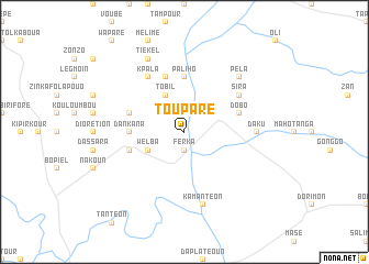 map of Toupare