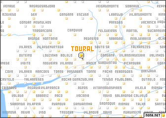 map of Toural