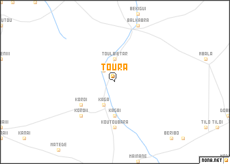 map of Toura