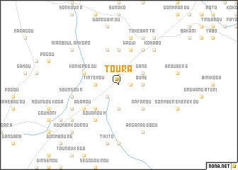 map of Toura