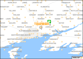 map of Tourbian