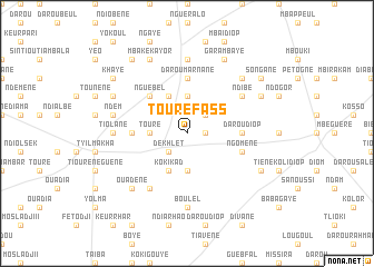 map of Touré Fass