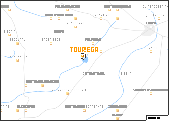 map of Tourega