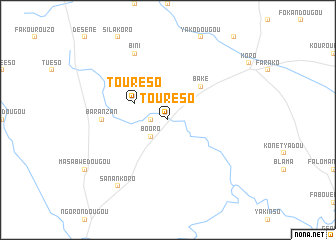 map of Touréso