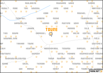 map of Touré