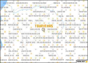 map of Tourinhas