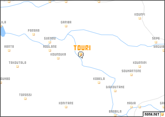 map of Touri