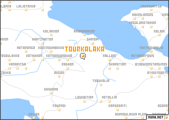 map of Tourkálaka