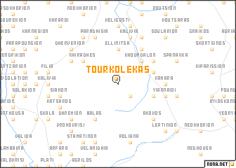 map of Tourkolékas