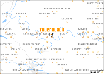 map of Tournavaux