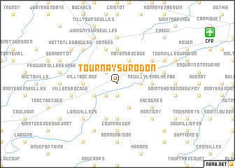 map of Tournay-sur-Odon
