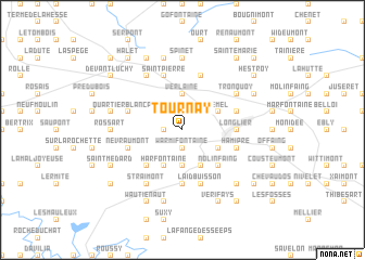 map of Tournay