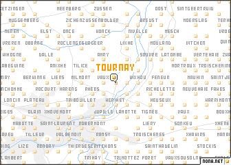 map of Tournay