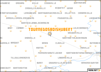 map of Tournedos-Bois-Hubert