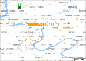 map of Tournedos-sur-Seine