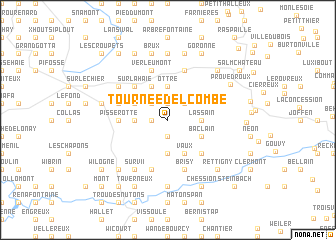 map of Tournée del Combe