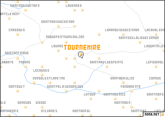 map of Tournemire